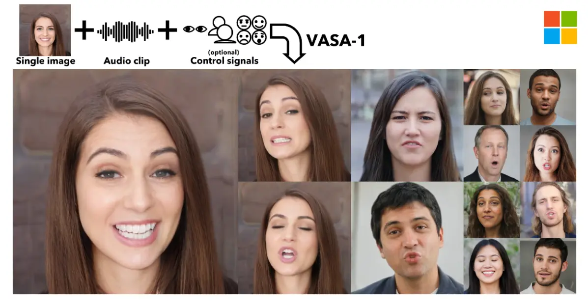 Microsoft-ის ახალი AI ტექნოლოგია VASA-1იყენებს რთულ დიფერენციალურ მოდელირებას